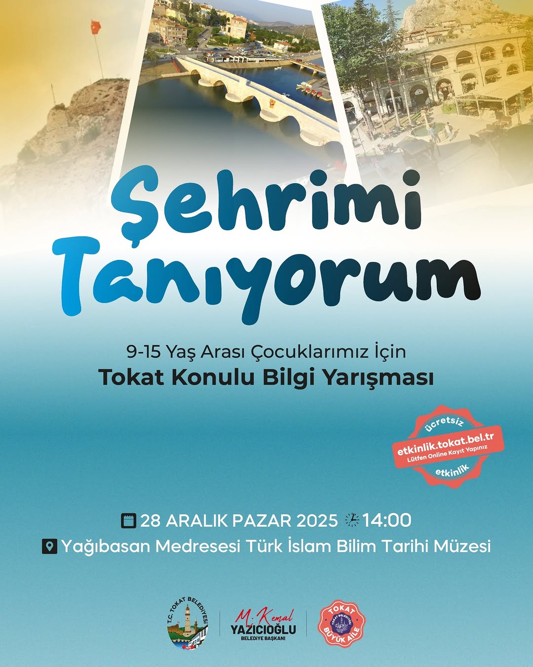 Tokat Belediyesi'nin Düzenlediği 'Şehrimi Tanıyorum' Bilgi Yarışması