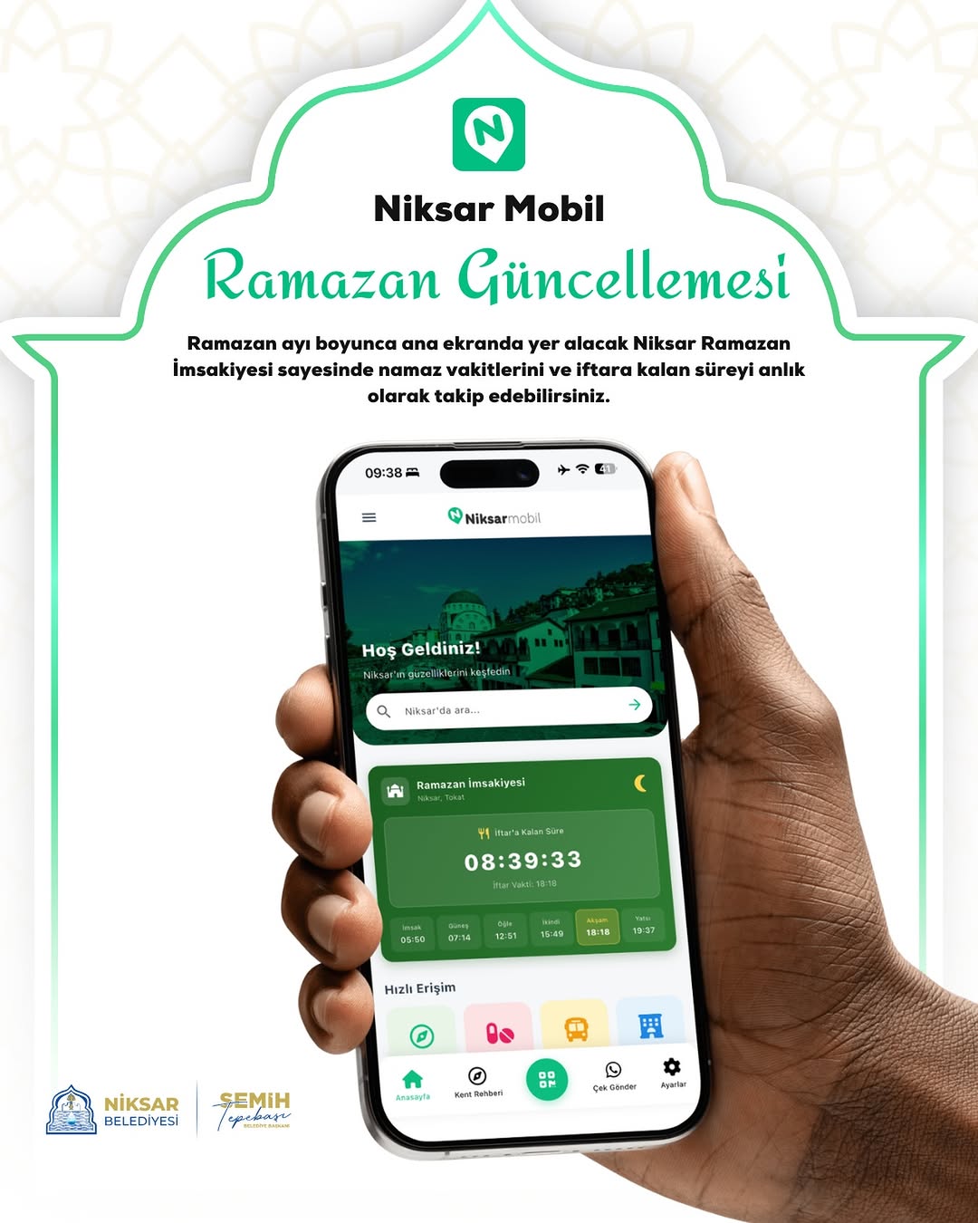 Niksar Mobil Uygulamasıyla Ramazan Ayının Manası Artık Daha Erişilebilir