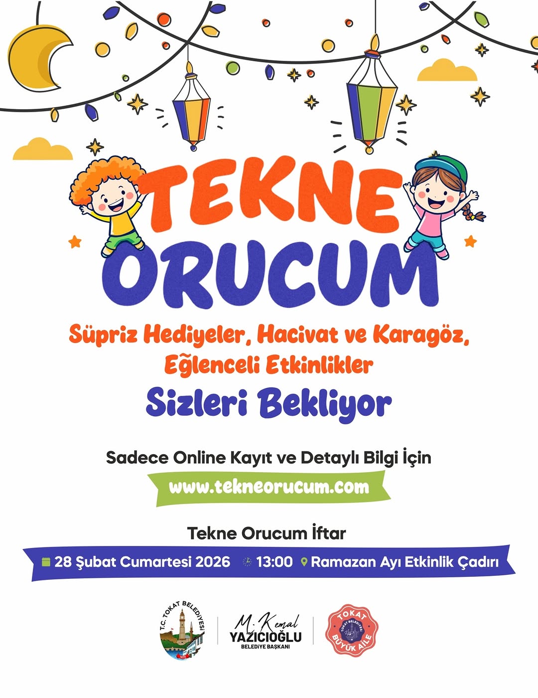 Tokat Belediyesi TEKNE ORUCUM Etkinliği Düzenliyor