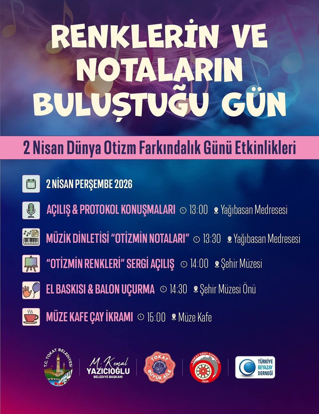 Tokat Belediyesi'nden Otizm Farkındalık Günü Etkinliği