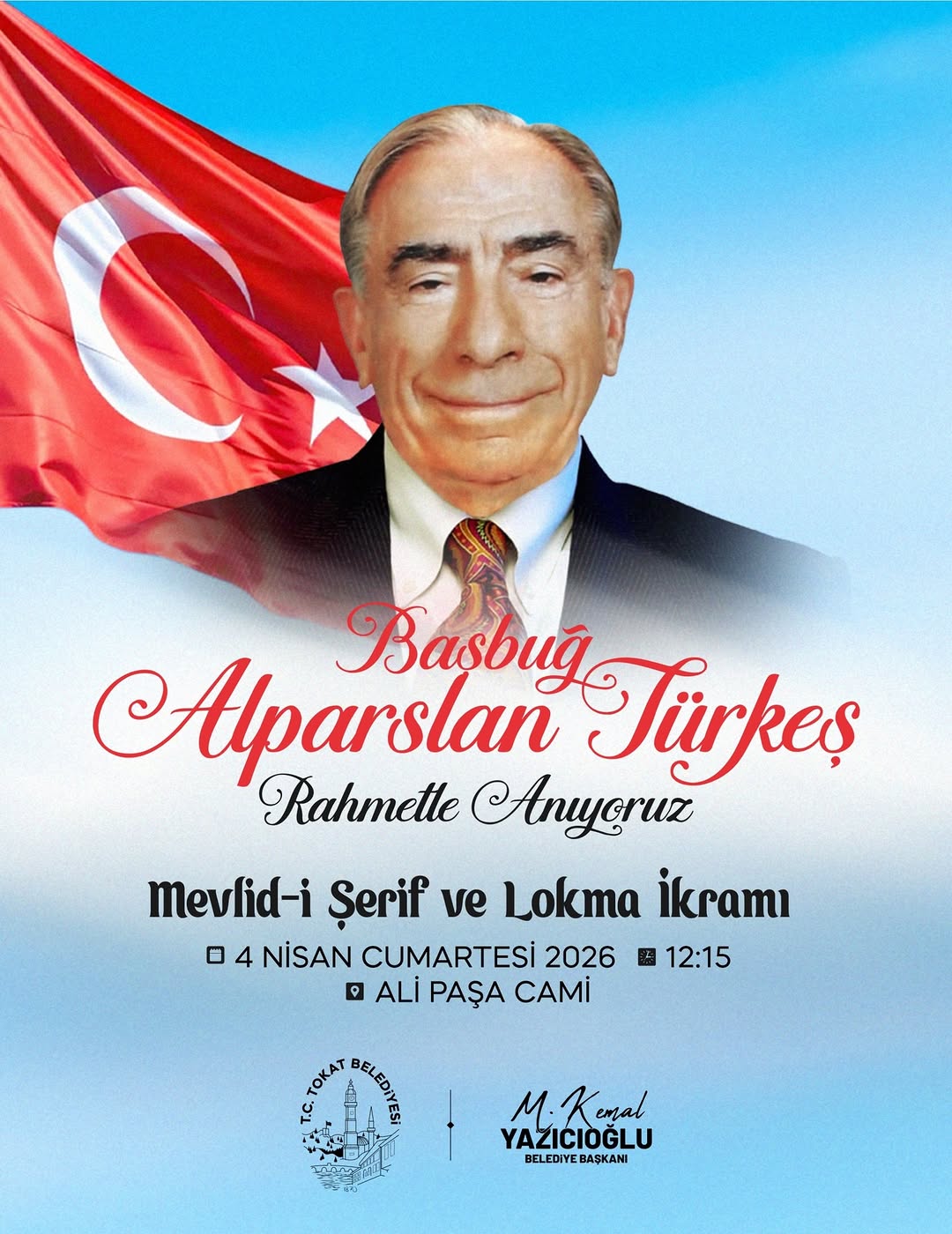 Tokat Belediyesi'nden Alparslan Türkeş'i Anma Programı