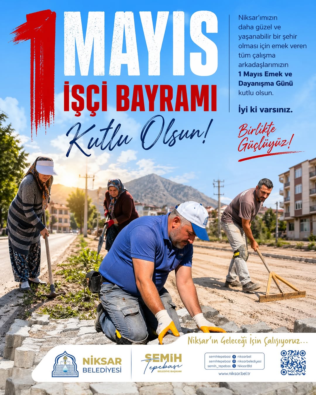 Niksar Belediye Başkanı Semih Tepebaşı'dan 1 Mayıs Mesajı