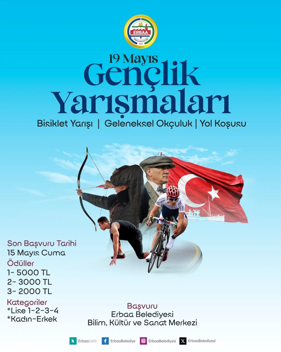 19 Mayıs Gençlik Yarışmaları Başvuruları Başladı!