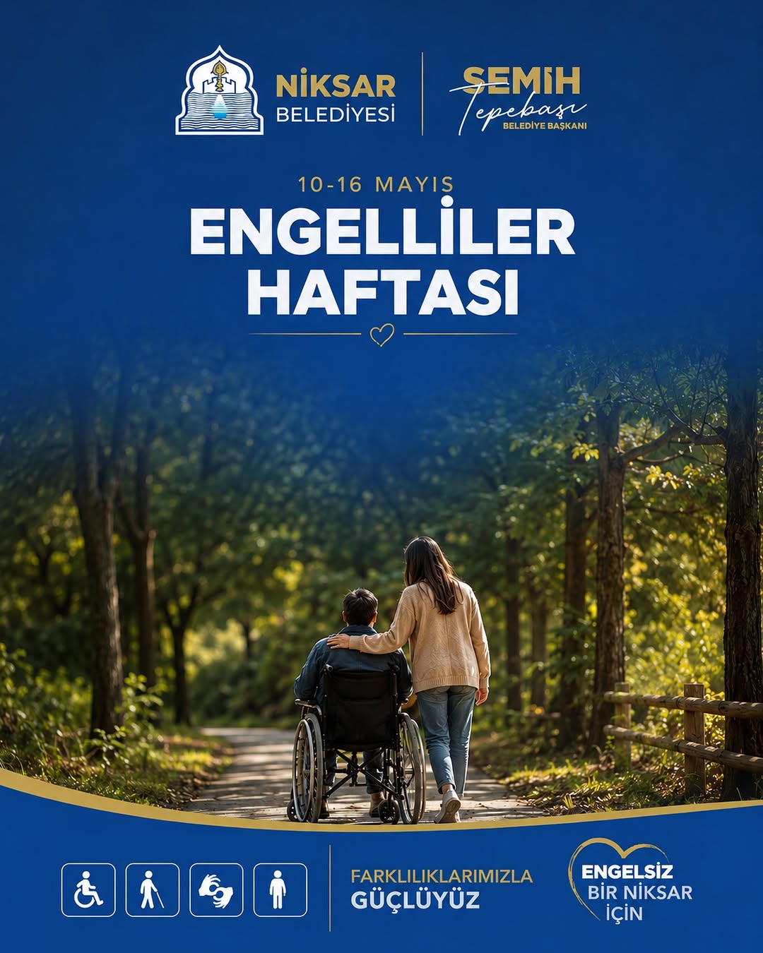 Niksar Belediye Başkanı Semih Tepebaşı Engelliler Haftası İçin Temenni Mesajı Yayınladı