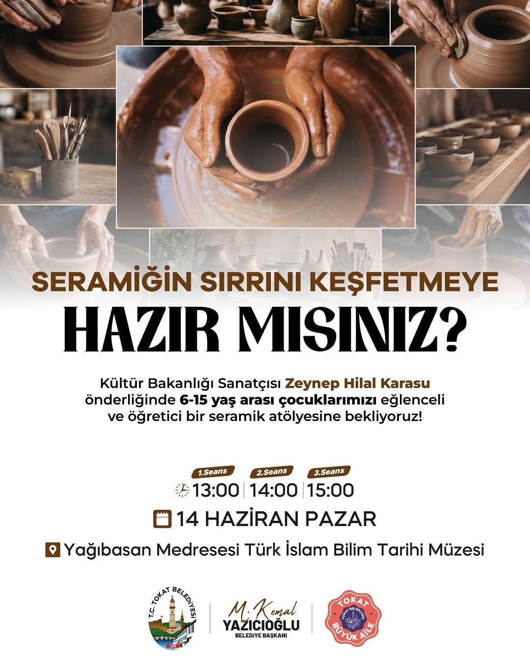 Zeynep Hilal Karasu Liderliğinde Seramik Atölyesi!