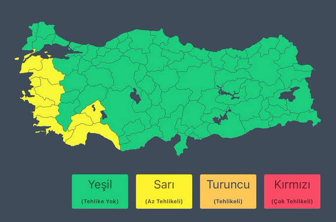 Burdur ve Antalya'da Şiddetli Yağış Bekleniyor