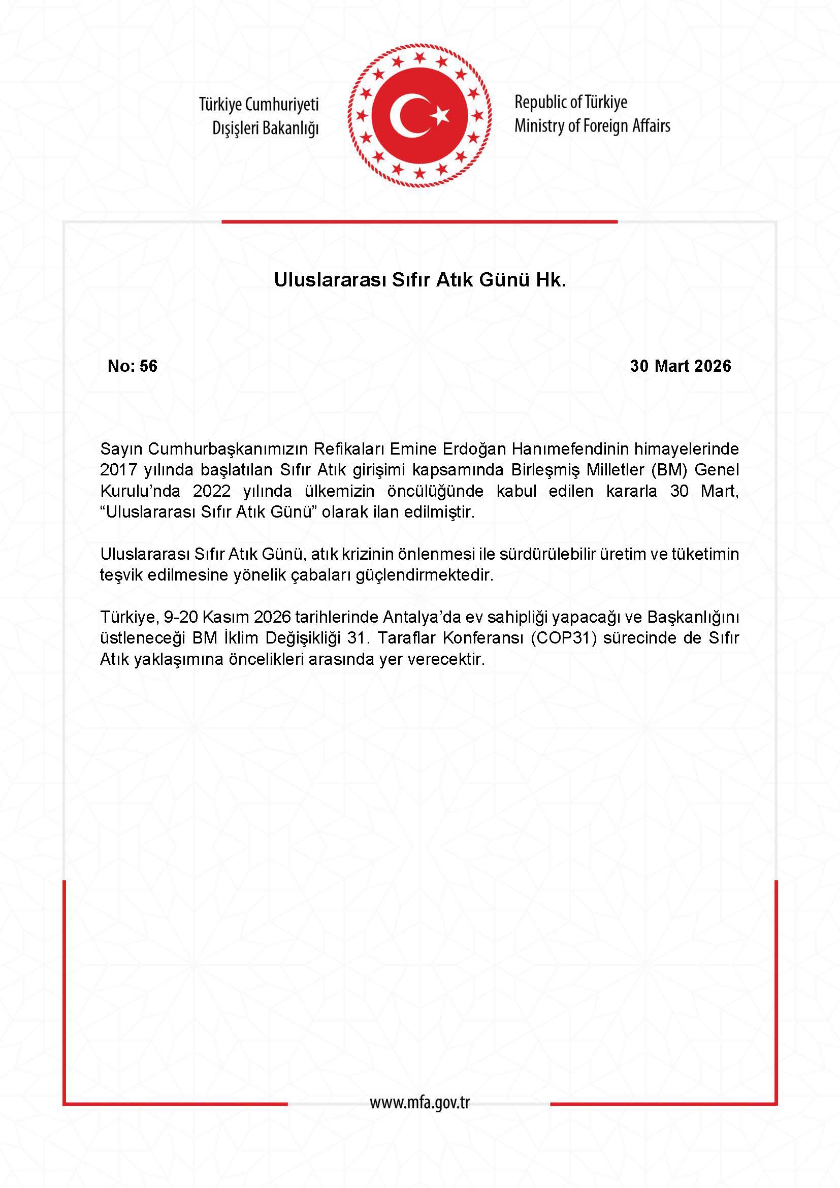 Uluslararası Sıfır Atık Günü