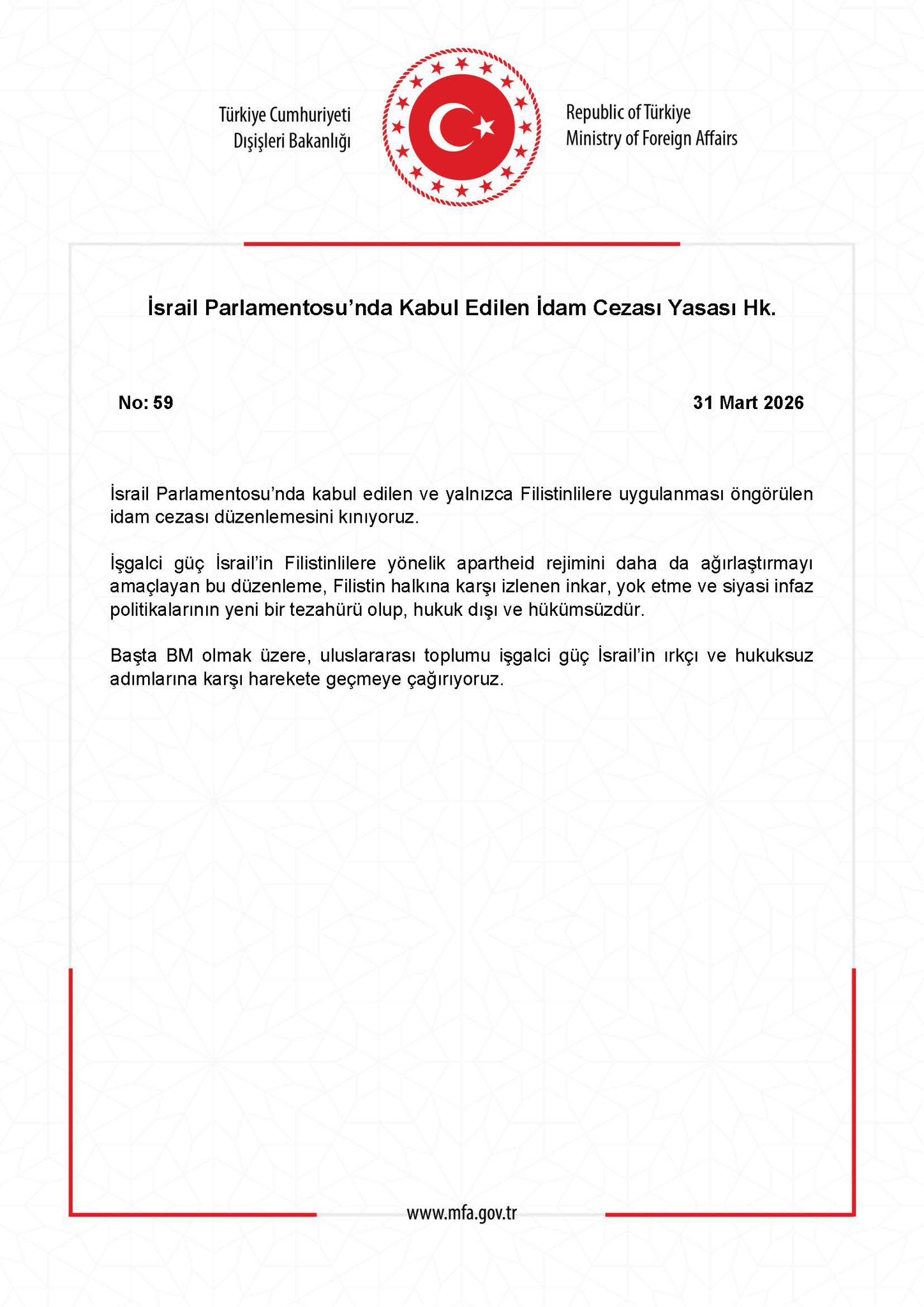 İsrail'de İdam Cezası Yasası