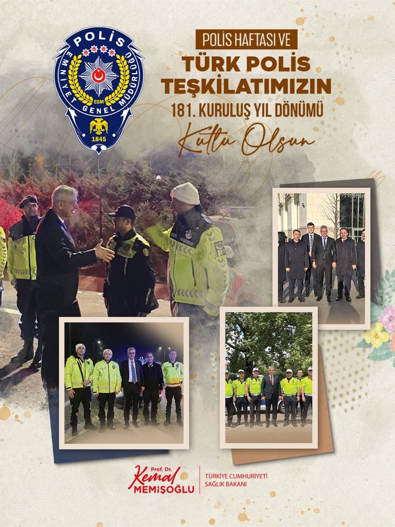 Türk Polis Teşkilatı'nın 181. kuruluş yılı kutlandı