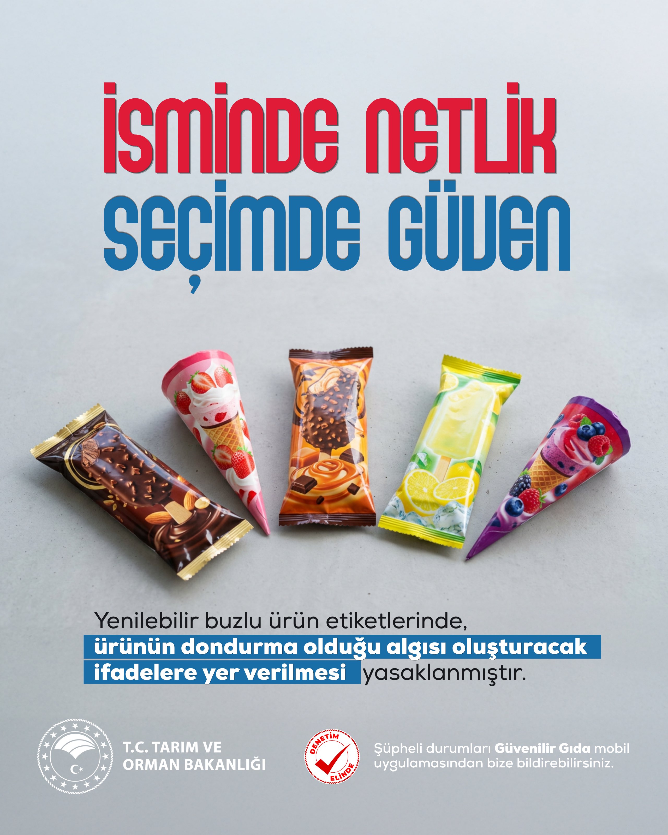 Yenilebilir Buzlu Ürünlerde Yanıltıcı İfadeler Yasaklandı