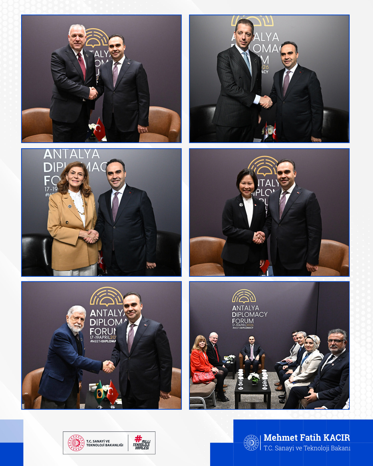 Antalya Diplomasi Forumu'nda önemli görüşmeler yapıldı