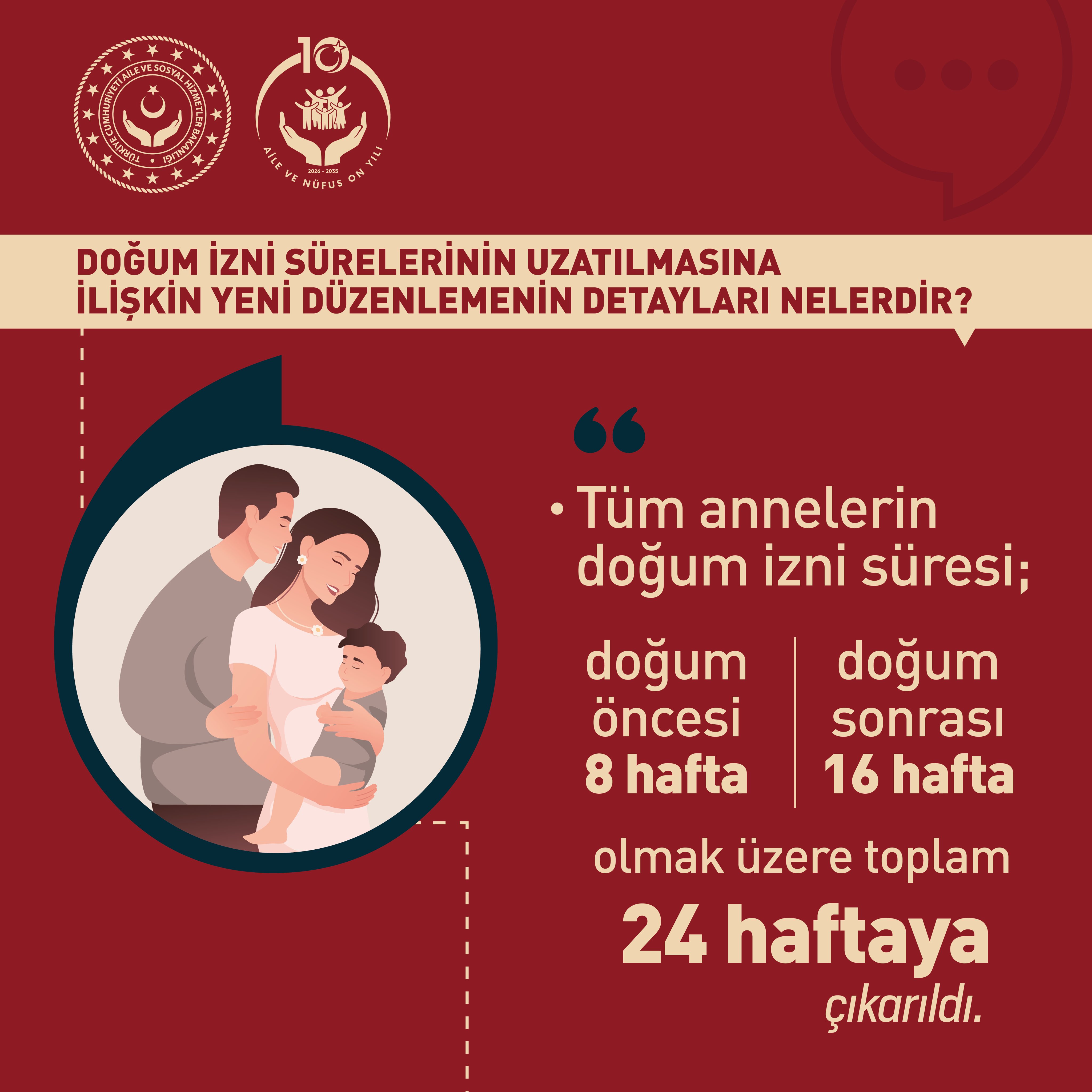 Yeni doğum izni düzenlemeleri aileleri destekliyor