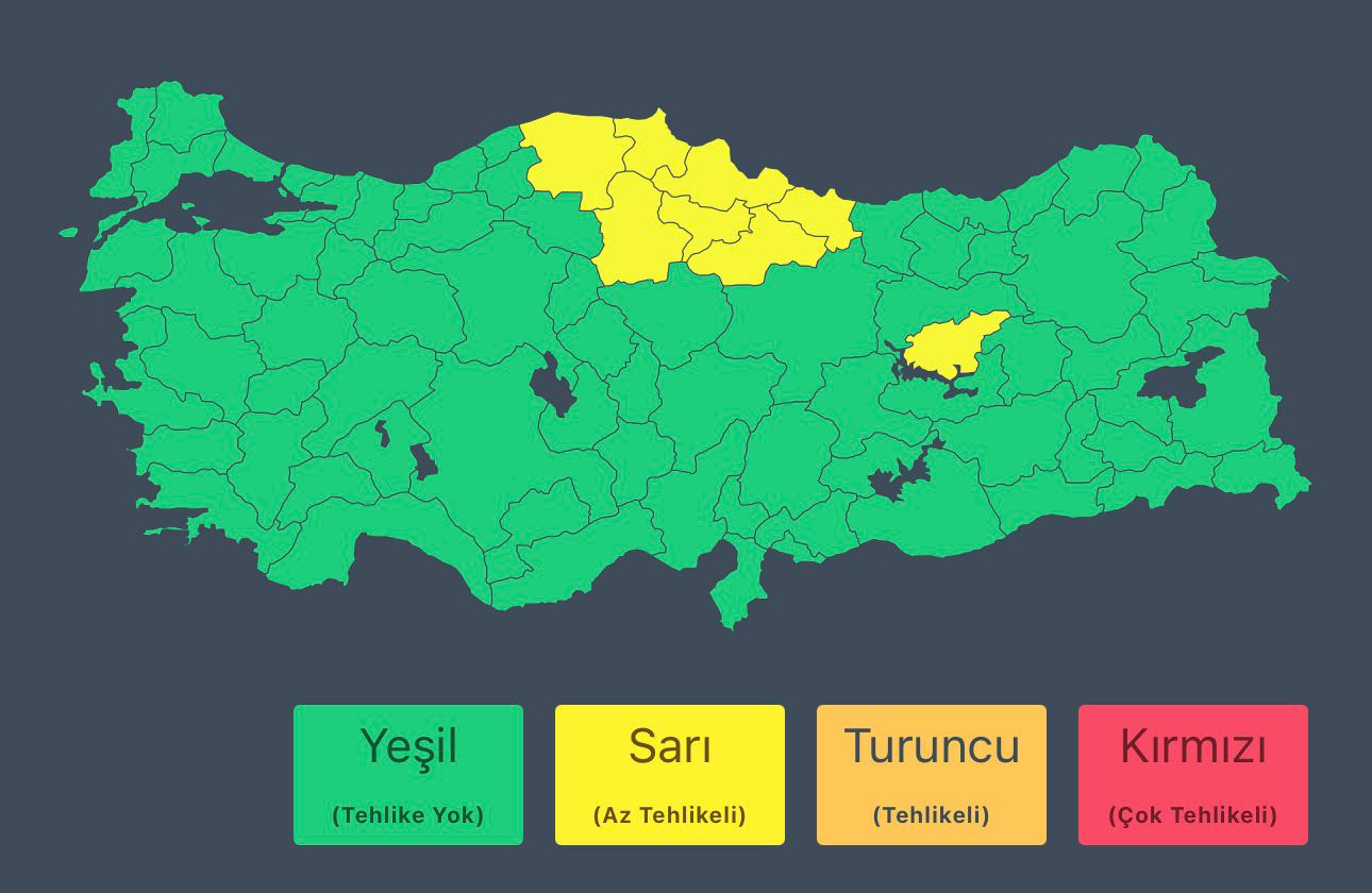 Karadeniz'de yoğun yağış ve fırtına bekleniyor