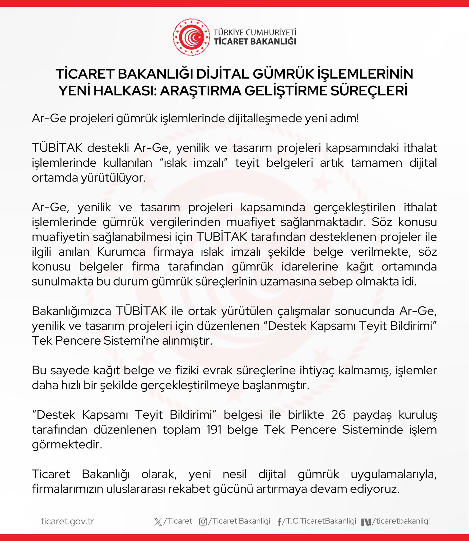 Dijital gümrük uygulamaları ile belgeler tamamen dijitalleşti