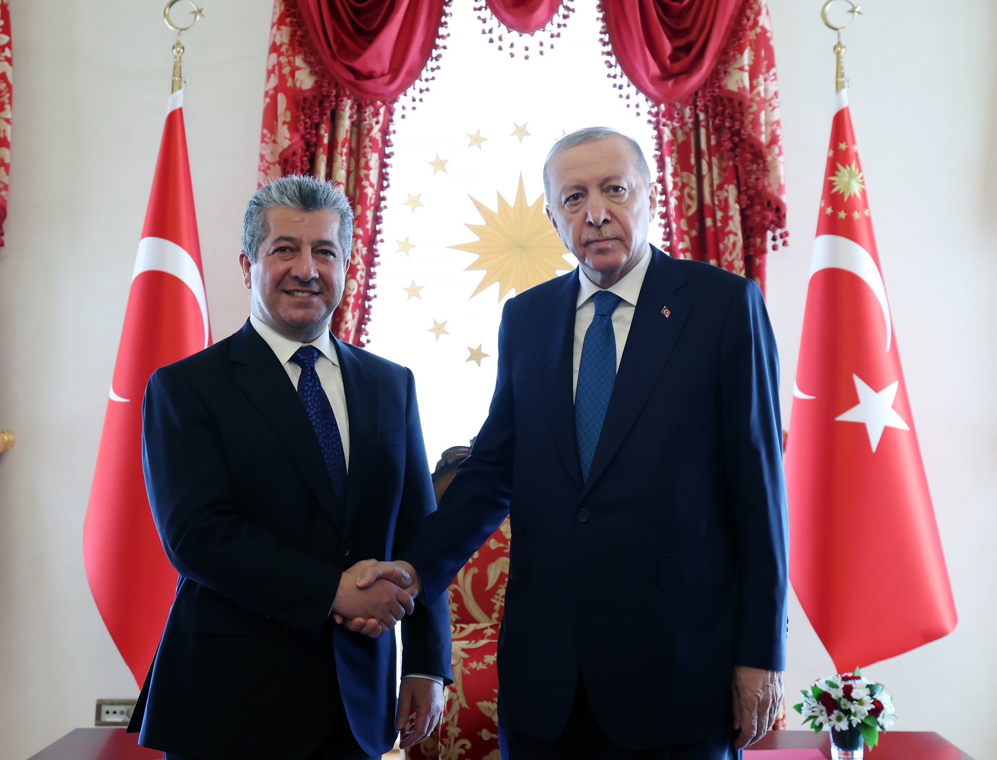 Cumhurbaşkanı Erdoğan, Barzani'yi kabul etti
