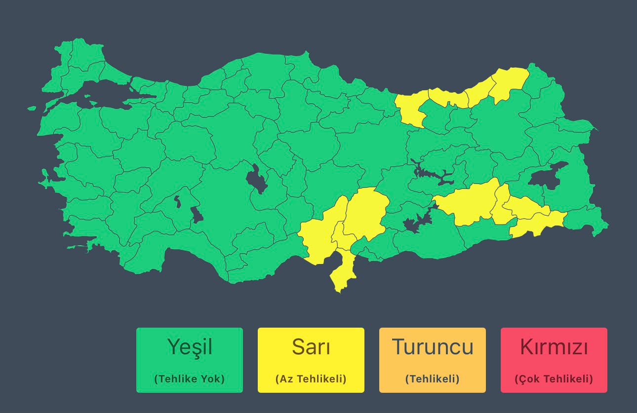 15 Mayıs'ta kuvvetli sağanak bekleniyor