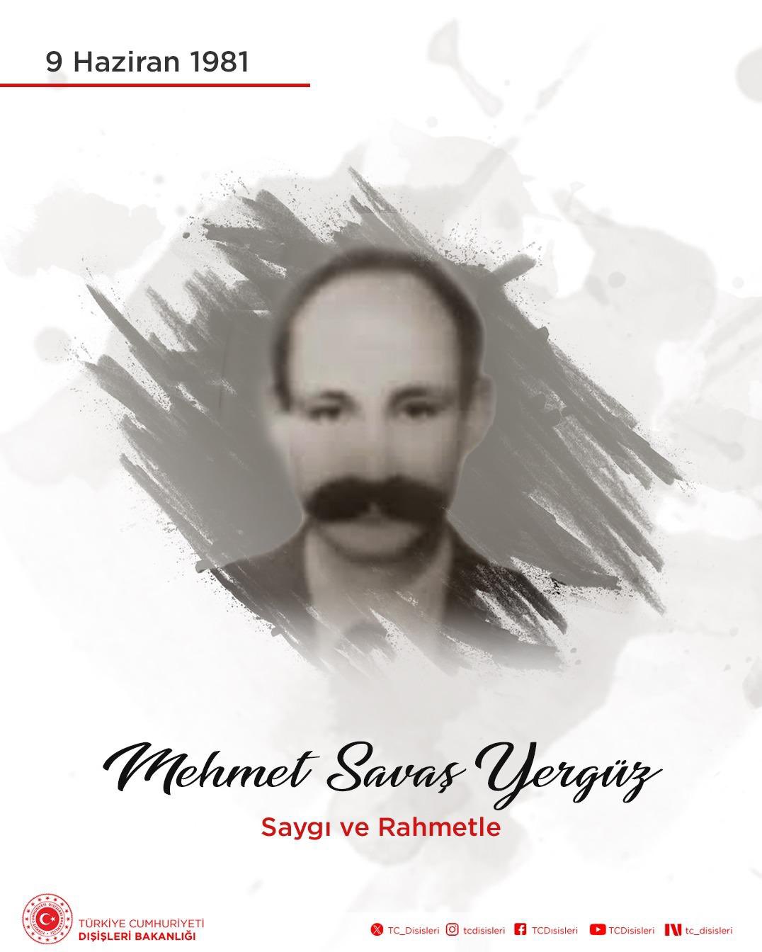 ASALA tarafından şehit edilen Mehmet Savaş Yergüz anıldı
