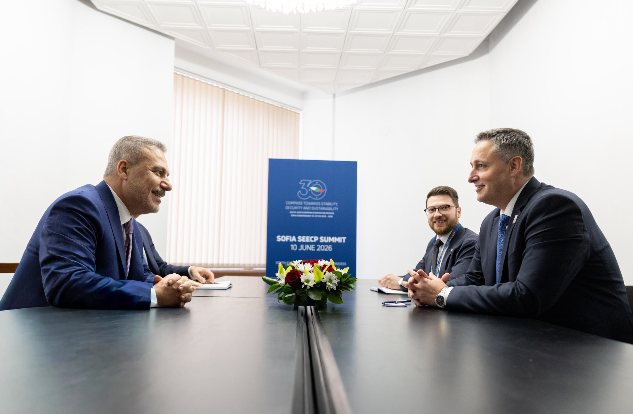 Hakan Fidan, Bosna Hersek Başkanlık Başkanı ile görüştü