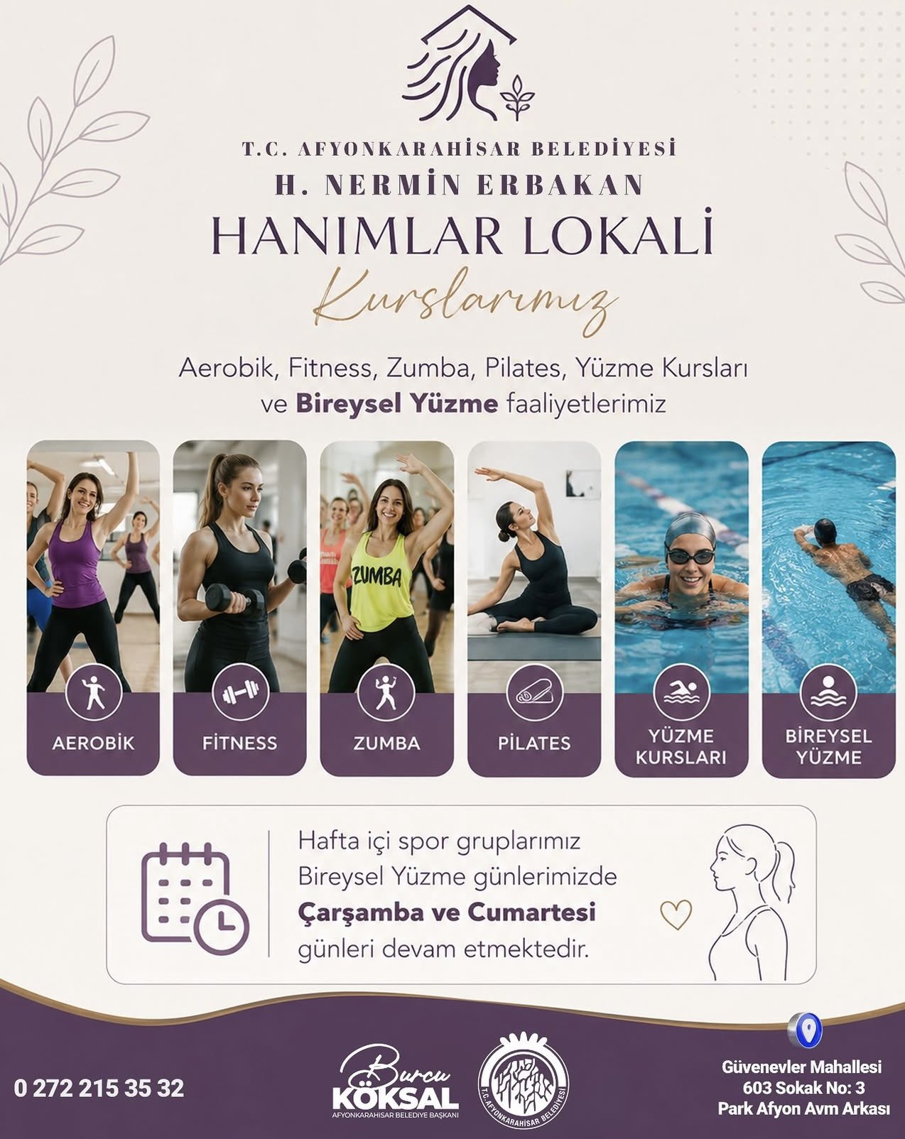 Sağlıklı yaşam ve spor kurslarına davet