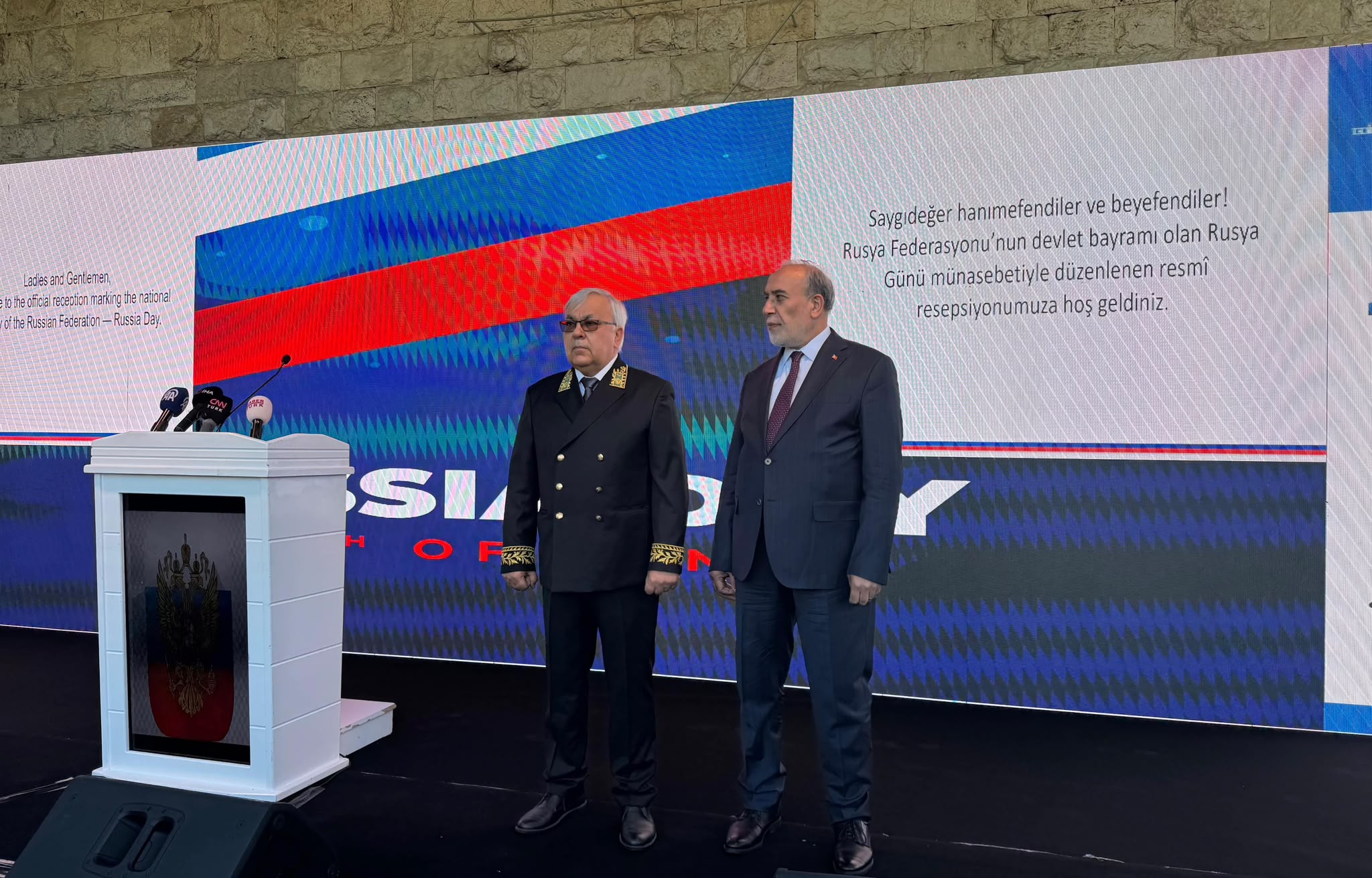 Musa Kulaklıkaya, Rusya Günü resepsiyonuna katıldı