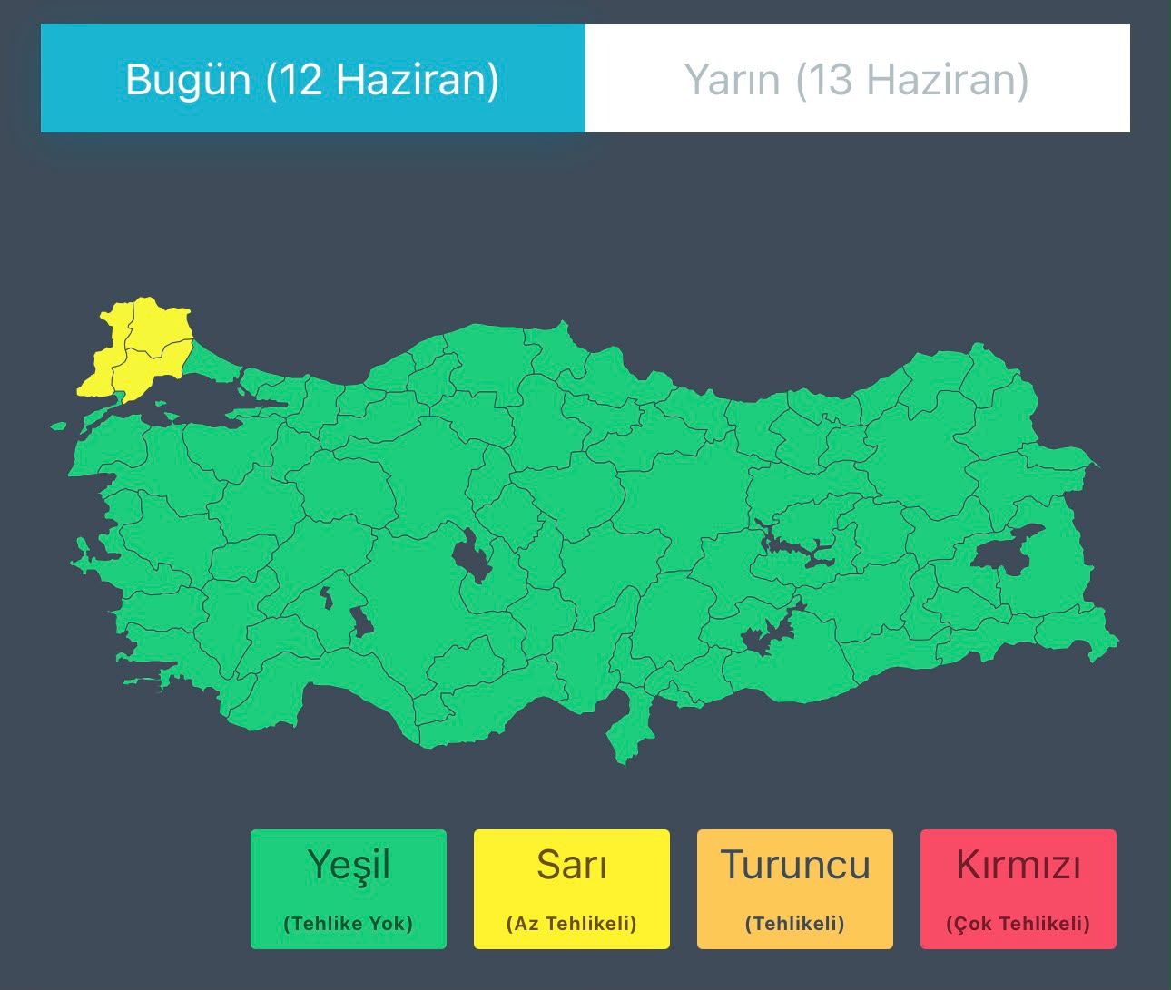 Meteoroloji'den ağır yağış ve fırtına uyarısı