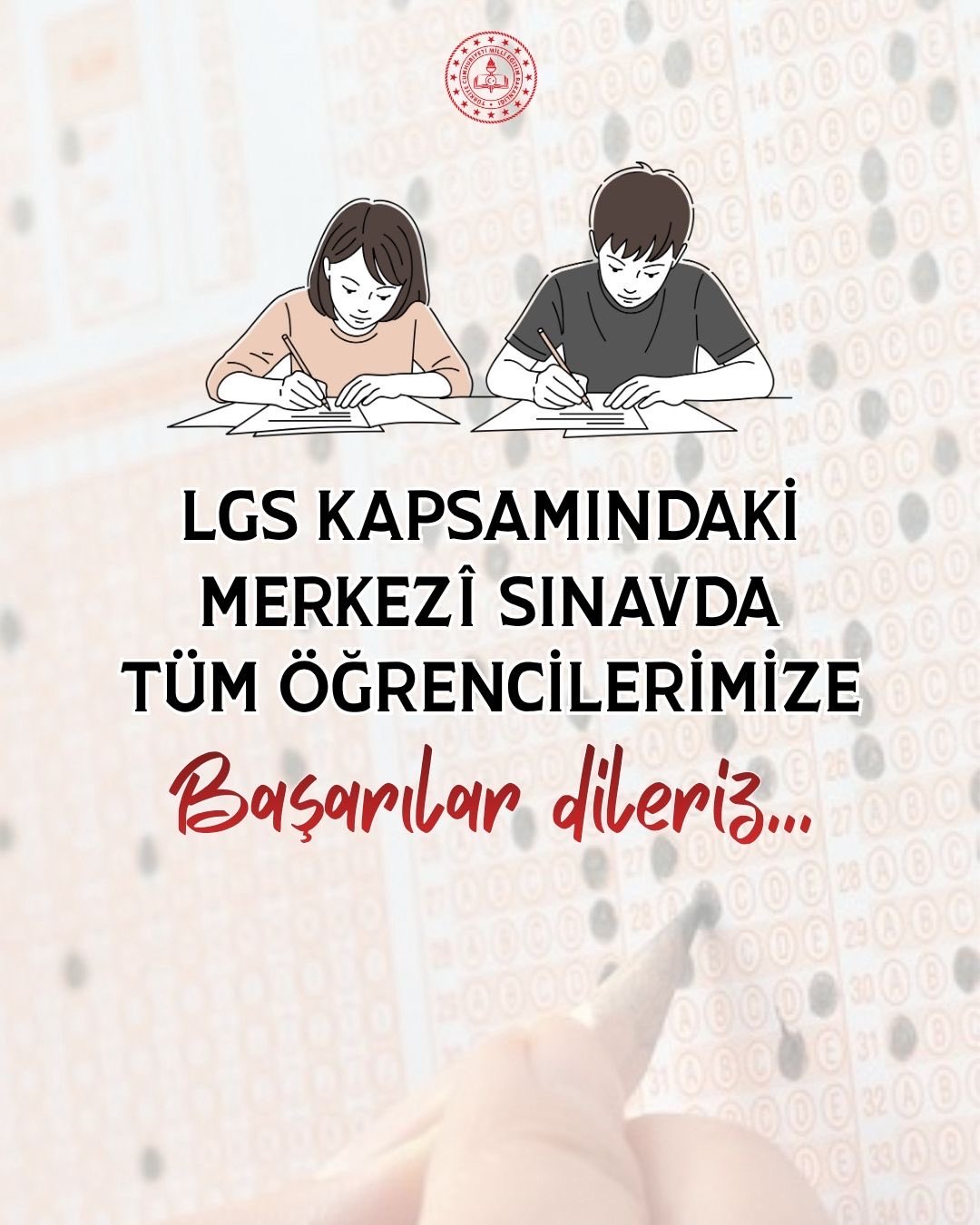 8. Sınıf Öğrencilerine LGS Başarı Dilekleri