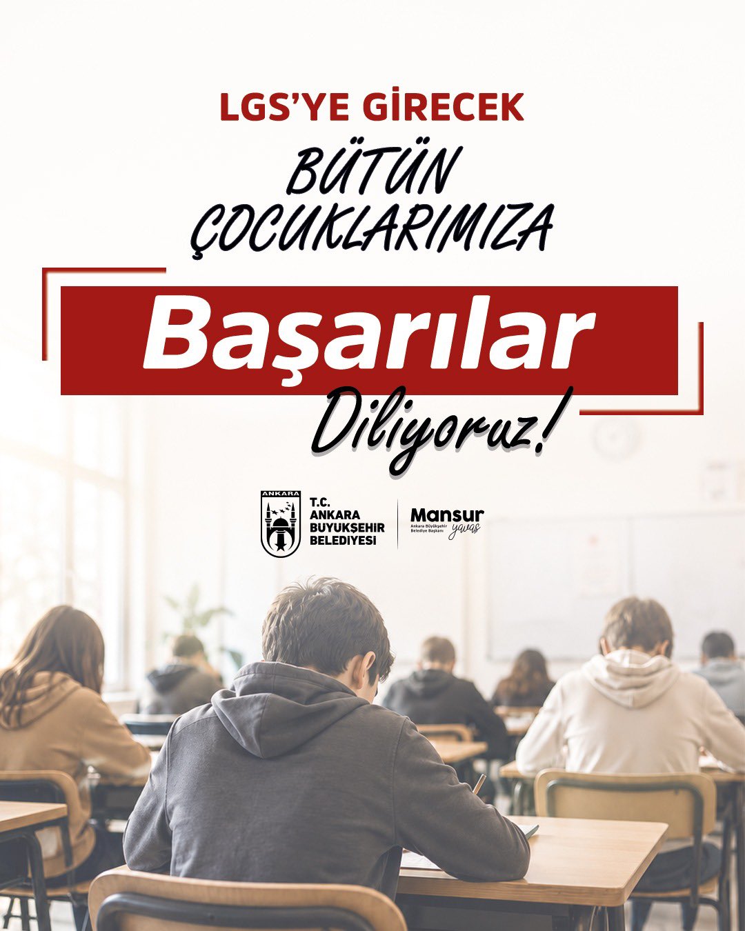 LGS'ye girecek öğrencilere başarı dilekleri