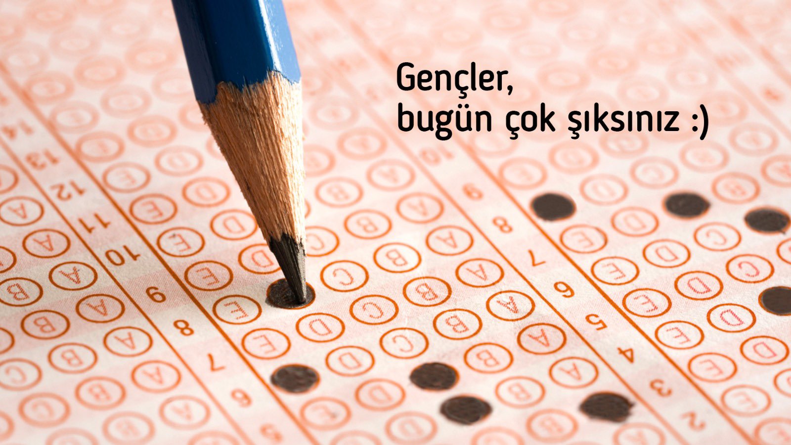 LGS sınavına giren gençlere başarı dileği