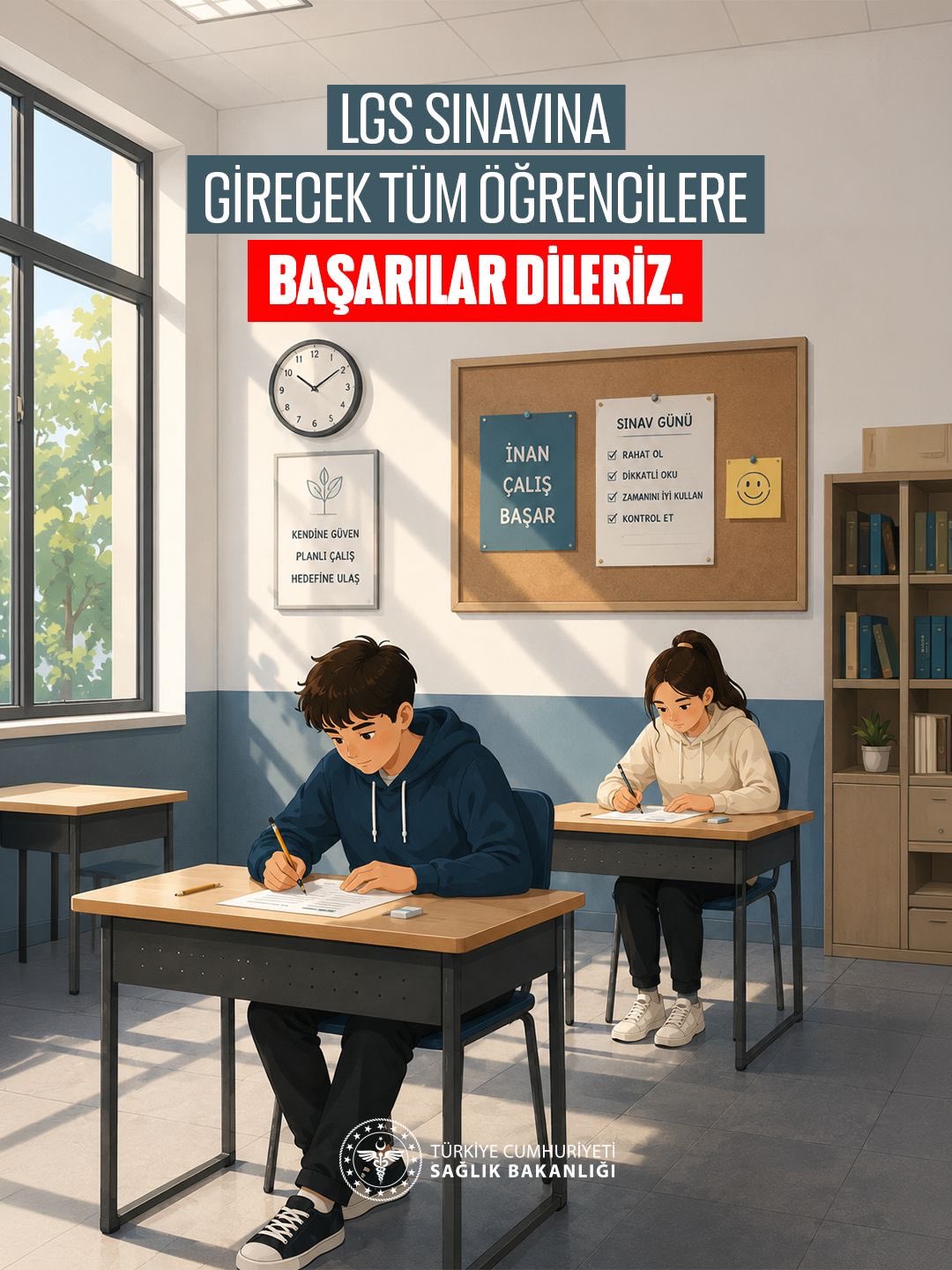 LGS sınavına girecek öğrencilere başarı dilekleri