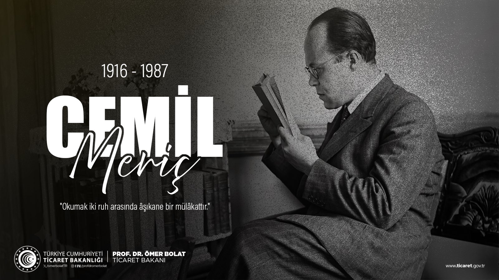 Cemil Meriç, vefatının yıldönümünde anıldı